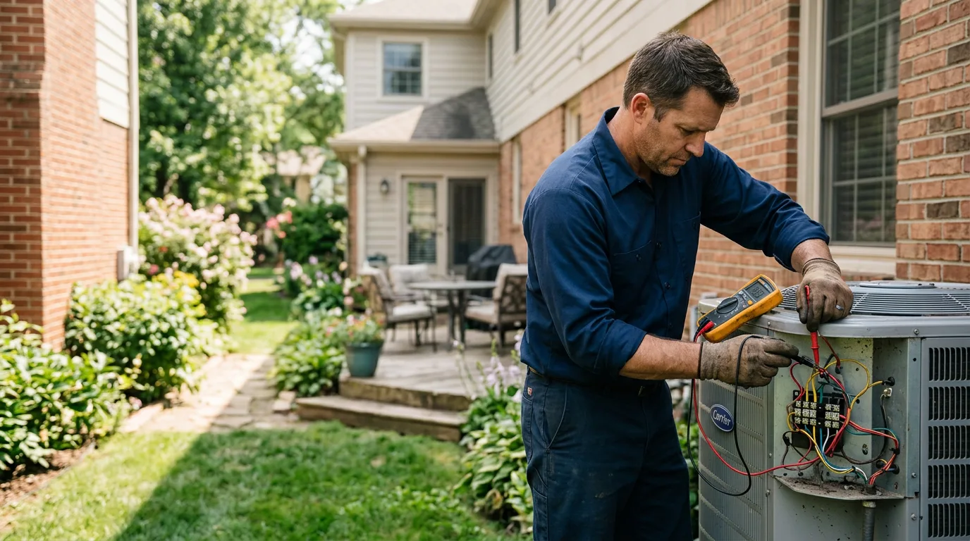 HVAC technician working near Hamburg, IL